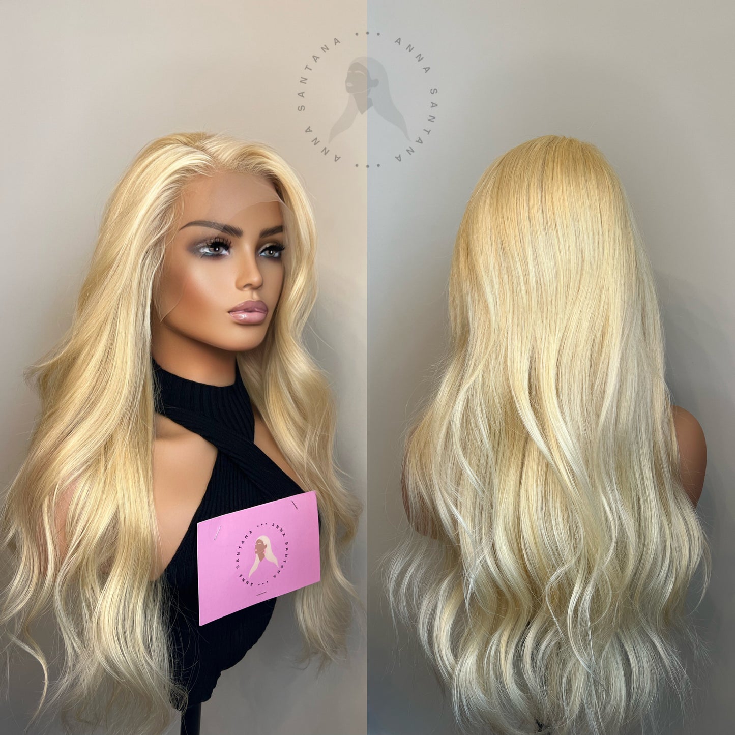 613 Blonde Transparent Lace Front Wig