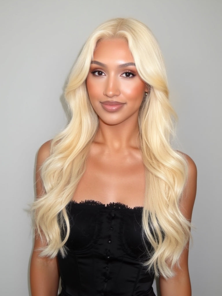 613 Blonde Transparent Lace Front Wig